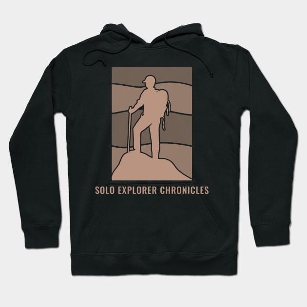 Solo Explorer Chronicles, Solo Traveling, Solo Adventure Hoodie by InF